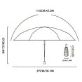thumbnail image 3 of Rounded Corner Umbrella Compact Travel Rain and Sun Protection Windproof for Outdoor Activities, 3 of 7