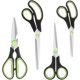 thumbnail image 1 of Tijeras de Cocina Multifuncionales, Acero Inoxidable, Mango Suave, Negro/Verde, Juego de 4 Piezas, 1 of 4