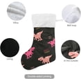 thumbnail image 3 of Coolnut 17.7 Inch Christmas Stockings, 2 PCS Cute Dinosaur Presonalized Large Stocking Sock for Family Holiday Xmas Party Decorations, 3 of 7