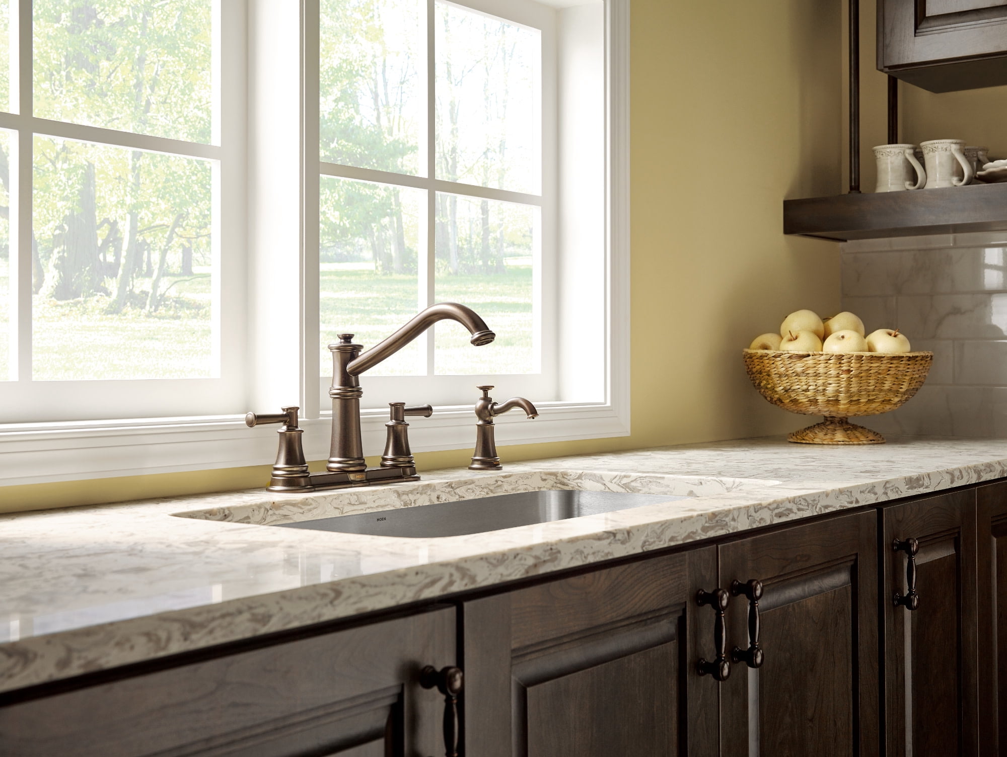 Moen Belfield Spot Resist Stainless Two-Handle Kitchen Faucet