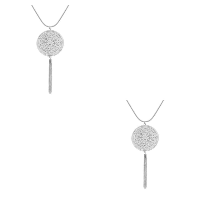 Qarigey Collar de mujer Collares de borlas únicos para decoración diaria Dorado, redondeado Type4 NO4 Qarigey CBP201621