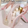 thumbnail image 4 of XWSHYW Contenedores de Almacenamiento El Lavado Trapezoidal y Separatista En Seco y Húmedo, Los Cosméticos para Mujer, El Almacenamiento de Viaje de Gran Capacidad, El Impermeable para Nadar y Bañars, 4 of 6