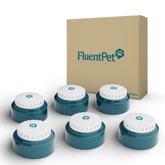 Botones para perros FluentPet Speak Up, 6 botones grabables de entrenamiento