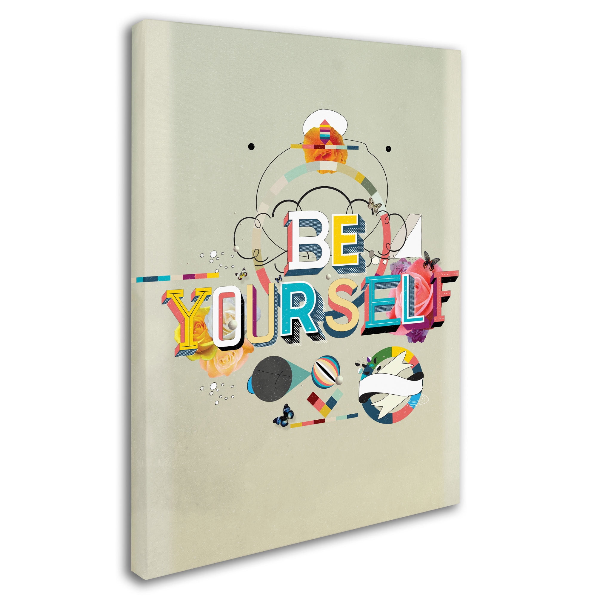 Trademark Fine Art "Be Yourself" Canvas Art by Kavan & Co