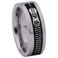 thumbnail image 3 of Zipper Tungsten Carbide Ring, 3 of 9