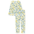 thumbnail image 6 of FOR U DESIGNS Leafy Lemon Pajamas for Women Set Long Sleeve Set of 2 Size 6XL Ladies Sleepwear Pajama Long Pans with Pockets Nightwear Crew Neck Tops for Women, 6 of 6
