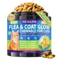 thumbnail image 1 of Masticables antipulgas y antigarrapatas WEALLIN, 500 piezas, para la piel y el pelaje del gato, 1 of 9