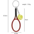 thumbnail image 2 of Yazoeia Key Ring 3 Cute Imitation Tennis Rackets Keychainsbackpack Handbagskey Chainscar Key Rings CJC912-200247, 2 of 5