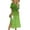 Green, variant on FDGIU Women's Floral Midi Dress - Summer Boho Short Sleeve Tiered Dress with Pockets for Beach Casual