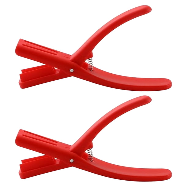 Pelador de cangrejos de río con pinza para alimentos, 2 unidades. Ideal para la preparación de mariscos en el hogar. Fabricado en acero inoxidable de alta calidad, con diseño plegable y