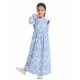 thumbnail image 4 of JAKANYQ Toddler Girls Long Sleeve Floral Dress Casual Flower Printed Dresses Kids Tie Waist Dress Maxi Dress Child Clothes Baby Trendy Outwear, 4 of 9