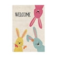 thumbnail image 2 of Antqov Easter Garden Flags, 12x18" Double Sided Small Eggs Bunny Garden Flag Colorful Easter Yard Flag for Outdoor Holiday Yard Home Decorations, 2 of 6