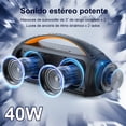 thumbnail image 3 of Altavoz Bluetooth a prueba de agua JYX con luces RGB portátil para exteriores, 3 of 7