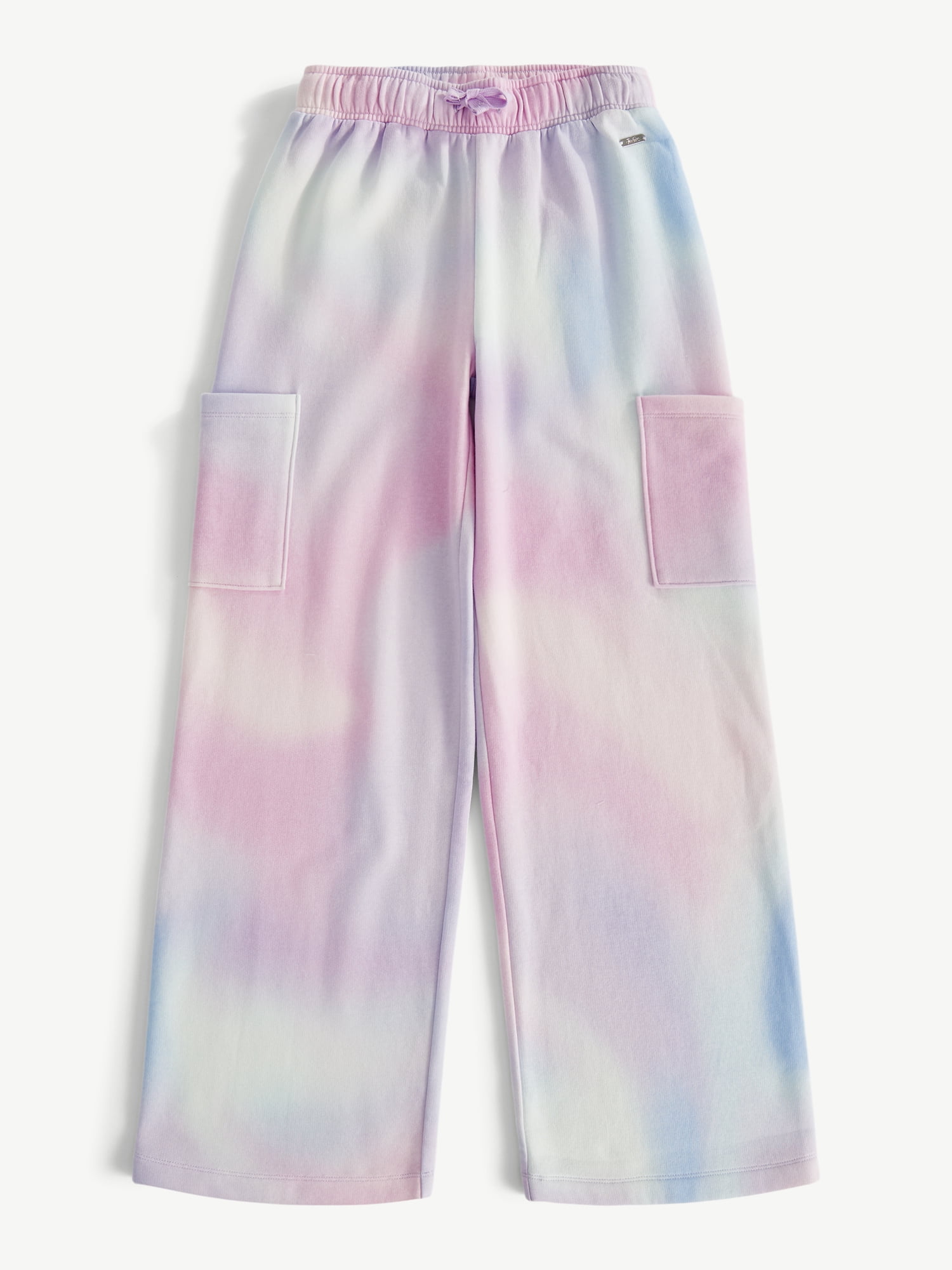 Justice Girls Fleece Cargo Wide Leg Pants, Sizes XS - XLP