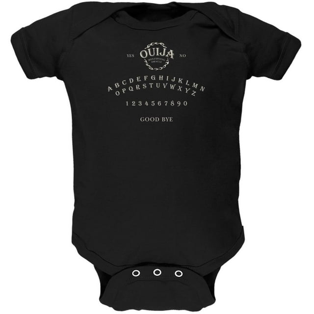 Déguisement Halloween Ouija Board Noir Doux pour Bébé une Pièce