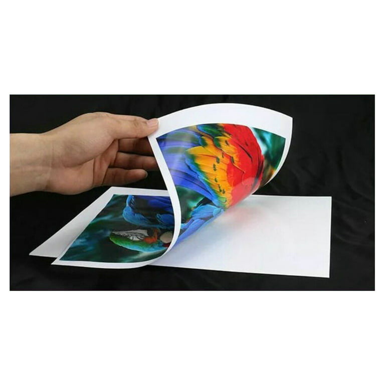 50pcs High Glossy Photo Paper 120g Double-Side Picture Printing Paper for Printers (White), Size: 30x23x1CM