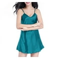 thumbnail image 6 of LOVZFMLL Pajama for Women Satin V Neck Spaghetti Strap Mini Short Dress Nightgown Comfy Soft Sleepwear Loungewear, 6 of 8