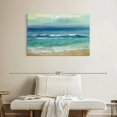 thumbnail image 2 of Elephant Stock Serene Seaside Sunrise Wall Art - Horizontal Canvas Wall Art - Living Room Wall Decor - Beach Canvas - Blue And Teal Decor By Silvia Vassileva - 39" x 26", 2 of 4