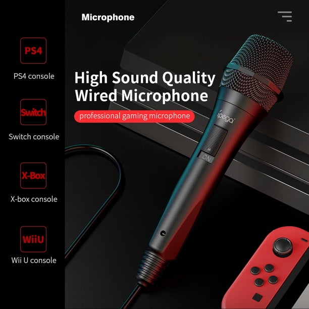Ipega Pg 99 Wired Gaming Microphone Usb2 0 Interface High Sound Quality Microphone Replacement For Switch Ps4 X Box Wii U Walmart Com Walmart Com