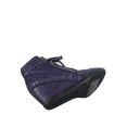 thumbnail image 4 of Women's High Top Fashion Round Toe Lace Up Quilted Wedge Sneaker Shoes, 4 of 5