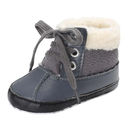 

Infant Baby Girls Winter Plush Snow Boots Warm Anti-skid Soft Soled Walking Shoes Casual Newborn Prewalker Boots