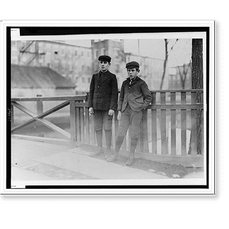 Historic Print, 5:30 A.M. Boys working in Bates Mfg. Co. Youngest one has been there one year. Location: Lewiston, Maine.Lewis W. Hine., 16" x 20"