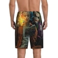 thumbnail image 3 of Joker Harley Quinn Men's Short Pajama Pants Lightweight Daily Lounge Shorts Bottoms Sleepwear Cozy Soft Home Pajama Pants Shorts, 3 of 9
