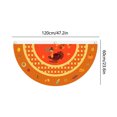 thumbnail image 3 of Thanksgiving Flag Stripe Yard Fence, Hanging Yard Fence, Scalloped Stripe Printed, Canvas Header Eyelets, 47.2 In Diameter, Outdoor Home Decor, Festive Yard Art, Easy Hang, Durable Canvas,, 3 of 6