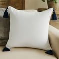 thumbnail image 2 of Ox Bay Amai 20" x 20" White Ultra-Soft Turkish Cotton Adult Decorative Throw Pillow, 2 of 8