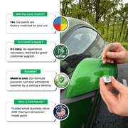 ERA Paints ZZC - Jungle Green for Suzuki - Exact Match Automotive Touch Up Paint Jar - Car Scratch & Chip Repair - Basic Kit