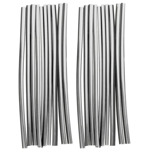 QIFULL 20Pcs Plated Silver Car Vent Trim p Interior Car Accessories Easy Install