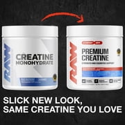 Raw Nutrition Essentials Creatine Monohydrate, Blue Raspberry, 50 Servings