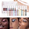 thumbnail image 2 of Julystar 10 Color Glitter Liquid Eyeshadow Set Metallic Shimmer Eye Shadow Sparkling Eyeshadow Gift Set for Women Waterproof Quick Drying, 2 of 6
