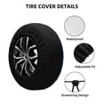 thumbnail image 2 of Bingfone Beautiful Ocean Dolphin Spare Tire Cover Weatherproof Universal Wheel Protectors for RV Camper Travel Trailer SUV Truck-16 inch, 2 of 8