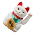 thumbnail image 1 of Chinese Lucky Cat, Battery Operated, Waving Arm, 6 Inches,  Luck Symbol, Safe Plastic Material, 1 of 8
