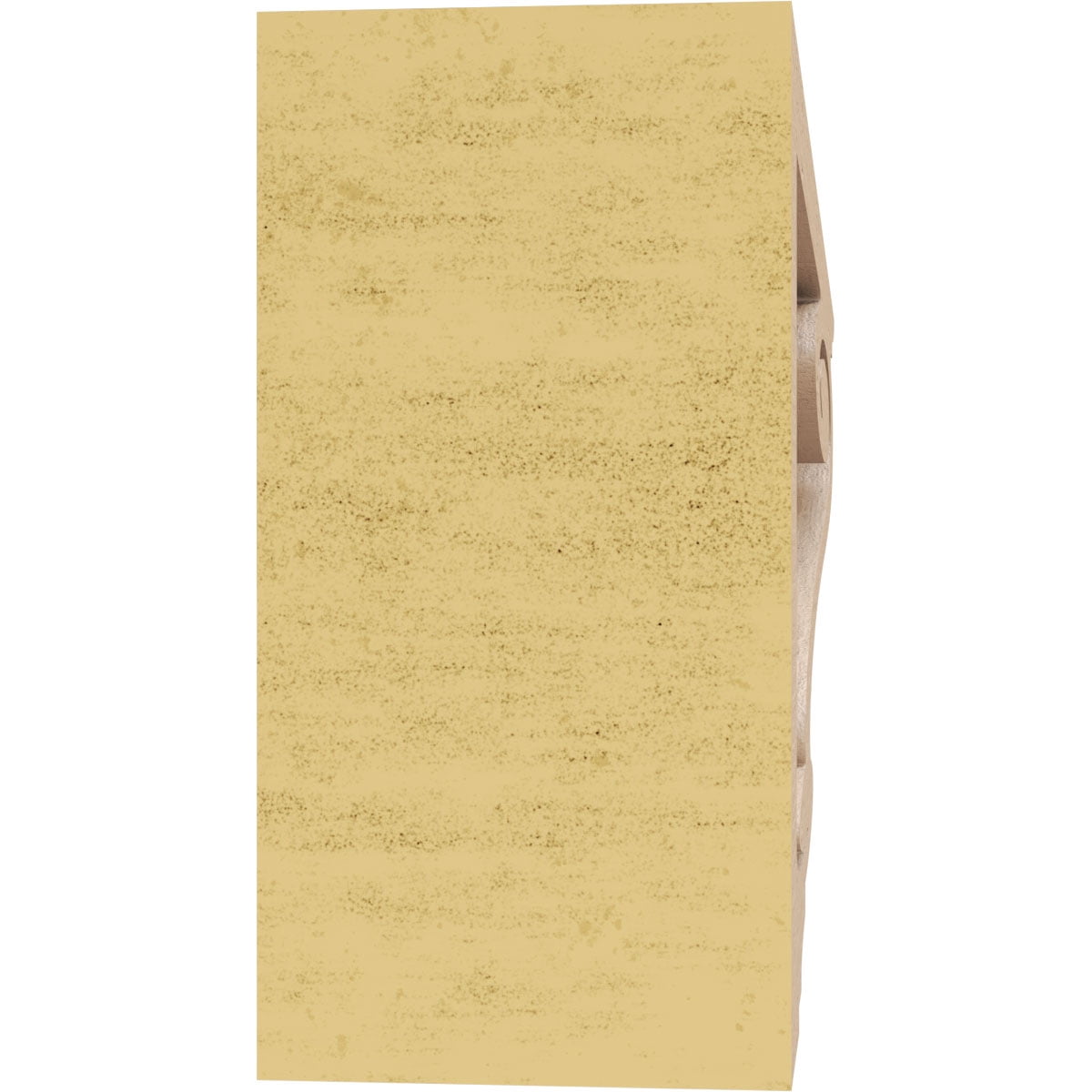 2"W x 12"D x 4"H Thin Scroll Rough Cedar Woodgrain TimberThane Corbel, Primed Tan