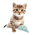 thumbnail image 3 of 2 uds juguetes de hierba gatera de peluche divertido Animal pequeño muñeca gato mascotas interactivas masticar suministros para , masticar, , de pescado Sunnimix Juguetes de hierba gatera, 3 of 8