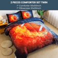 thumbnail image 2 of Football Comforter Twin(66x90lnch), 2 Pieces(1 Football Comforter and 1 Pillowcase) 3D Sport Football Comforter Set Micr, 2 of 5