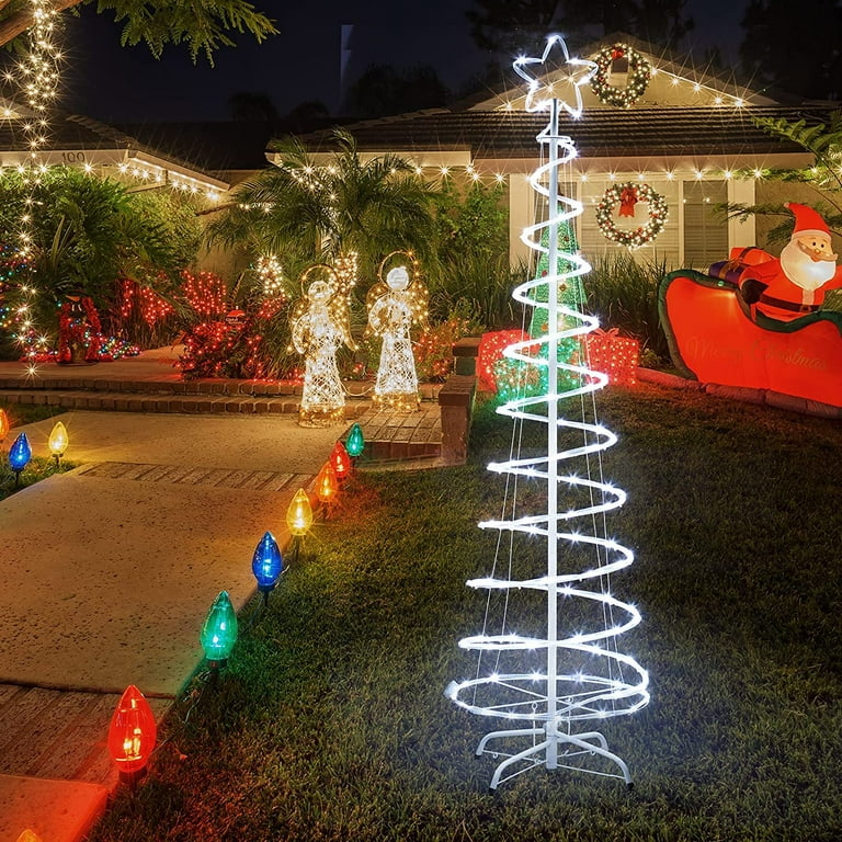 5ft LED Yard Light - Spiral Tree (Warm White)