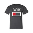 thumbnail image 2 of Wild Bobby, Daddy Battery, Father's Day, Men Graphic Tee, Heather Black, Small, 2 of 4