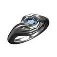 thumbnail image 2 of SPRING PARK Women Spinner Ring Cubic Zirconia Ring Rhodium anti-tarnish Finger Ring Jewelry, 2 of 8
