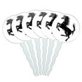 thumbnail image 1 of Horse Rearing Up on White Cupcake Picks Toppers - Set of 6, 1 of 1