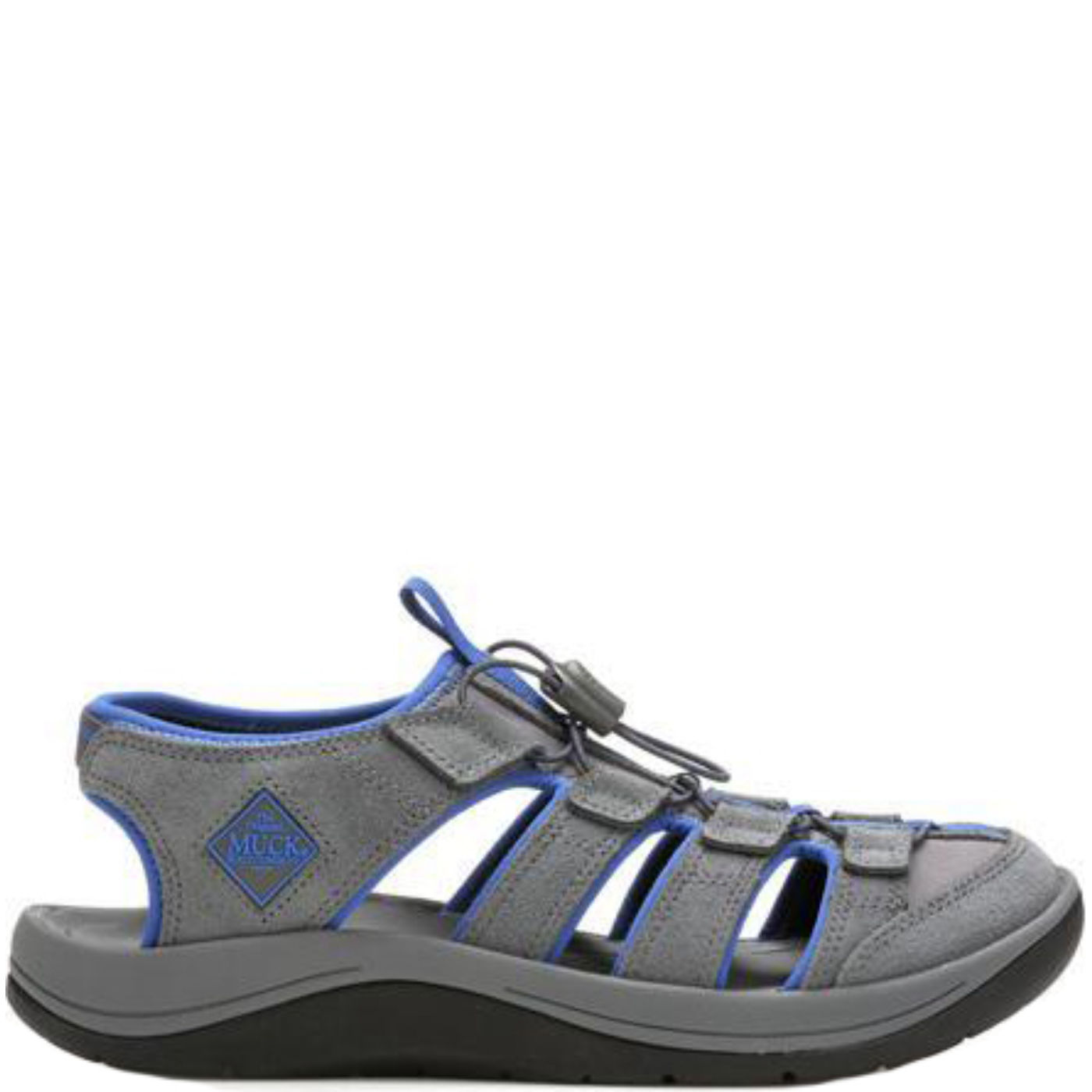 Muck Boot Wanderer Men\'s Sandal Sz 12 Gray Leather Covered Toe Outdoor Sport Muck Boot Mens Wanderer Fisherman Casual Sandals Casual  main image 3