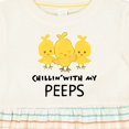thumbnail image 4 of Inktastic Chillin' with My Peeps Girls Baby Dress, 4 of 5