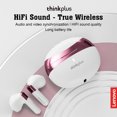 thumbnail image 2 of Auriculares negros Lenovo Thinkplus LP11，Sonido HiFi - Inalámbrico real，Calidad de sonido agradable Lenovo Negro, 2 of 7