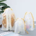 thumbnail image 2 of Organizador de almacenamiento de zapatos portátil, bolsa de almacenamiento de viaje, bolsa de almacenamiento de plástico transparente impermeable, bolsas ecológicas con cordón, bolsas de cosméticos, 2 of 5
