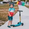 thumbnail image 3 of Scooter For Kids,3 Wheel Kick Scooter - Light Up Wheels,23”-30” Adjustable Height,Lean-To-Steer & Rear Brake,For Boys Girls Ages 3+,SC12 Red, 3 of 9