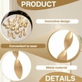 thumbnail image 2 of DESIGNICE 2 Pairs Statement Earrings for Women,Alloy Plating Geometric Teardrop Chunky Earrings,Gold Earrings for Women Fashion Jewelry Gift for Her,Style1, 2 of 7
