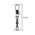 thumbnail image 4 of 2X 10x Barril de Pesca Giratorio Sharpla Conector Giratorio 41mm 11,5g 2 Piezas, 4 of 8