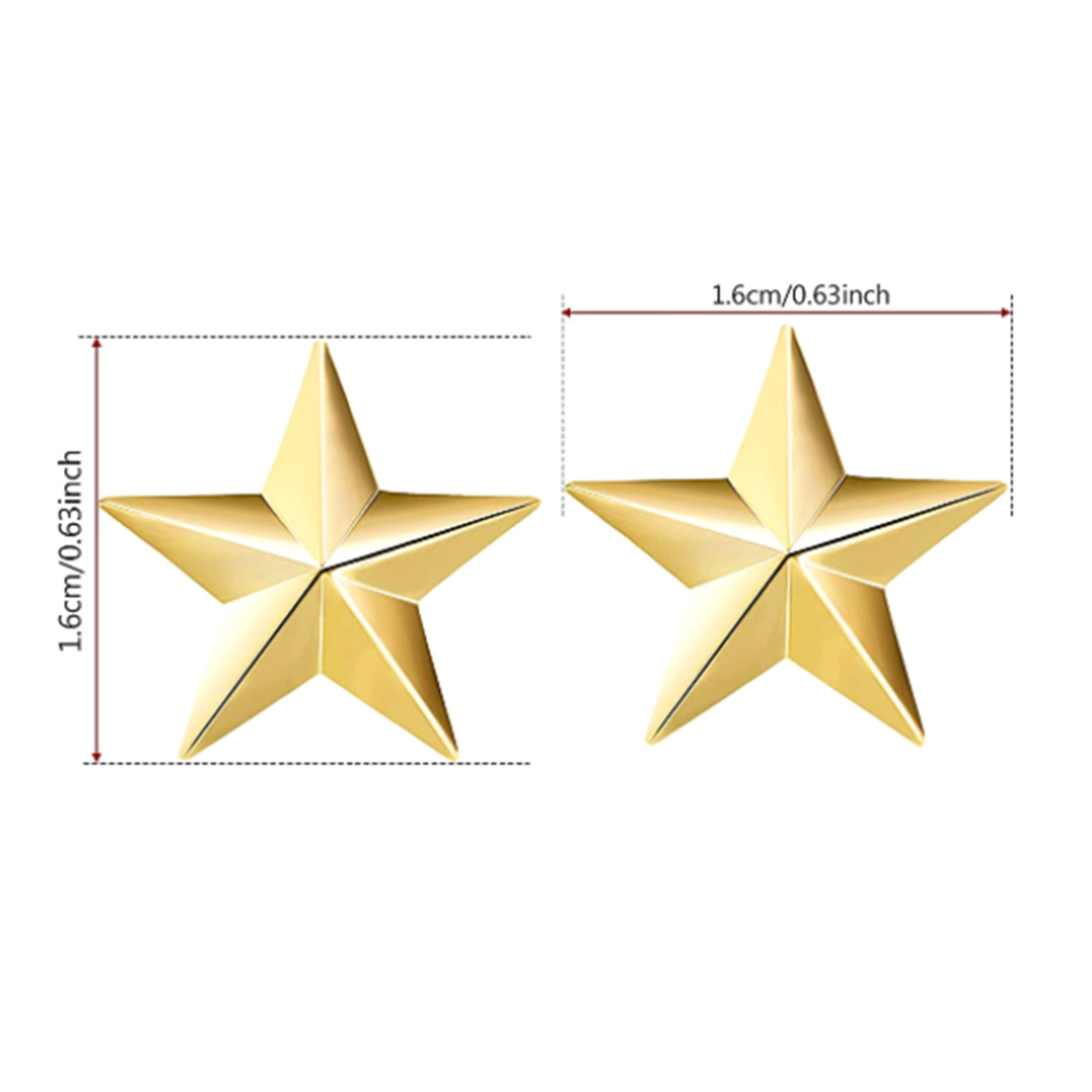 Blue Star Lapel Pin Badge Five-pointed Pentagram Brooch 